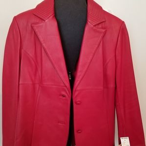 Wilsons Red Leather Jacket
